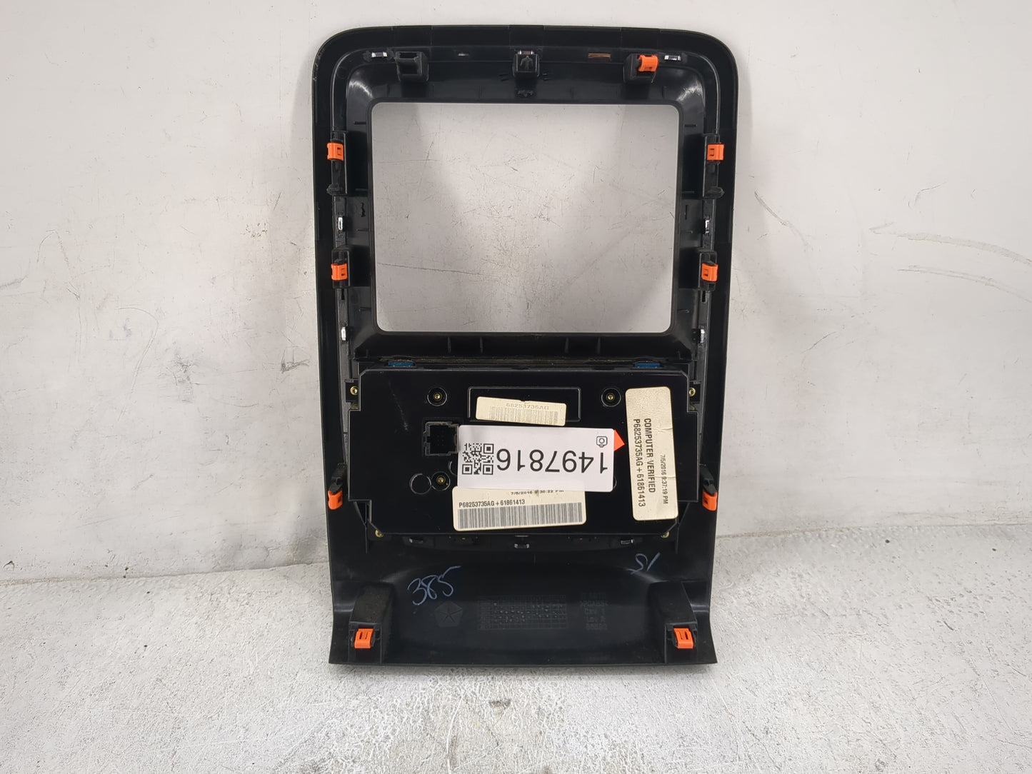 2016-2017 Dodge Durango Climate Control Module Temperature AC/Heater Replacement P/N:68253735AG P68253735AG Fits Fits 2016 2