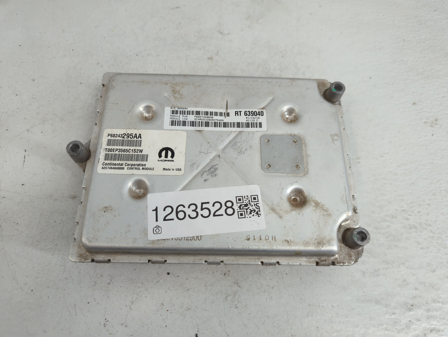 2016-2020 Dodge Grand Caravan PCM Engine Control Computer ECU ECM PCU OEM P/N:P68273488AB P68243295AA Fits OEM Used Auto Par