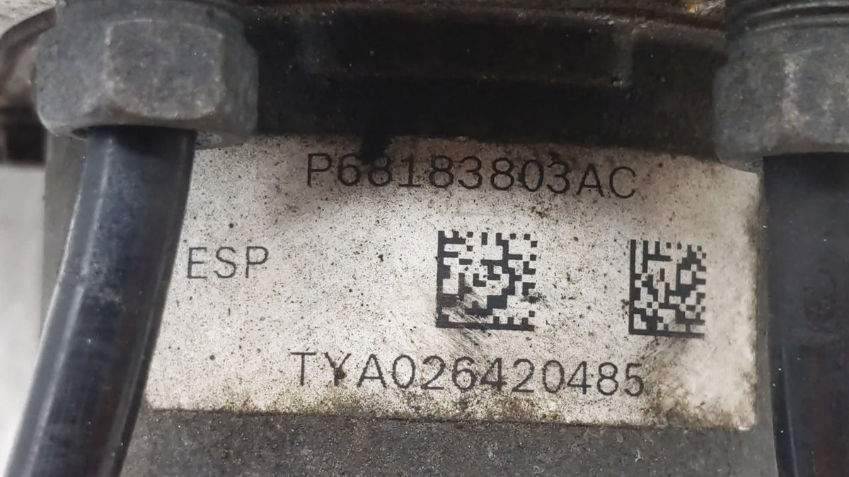 2015-2020 Dodge Grand Caravan Anti-Lock Brake ABS Pump Module Actuator OEM P/N:P68183803AC 68183803AC Fits OEM Used Auto Par