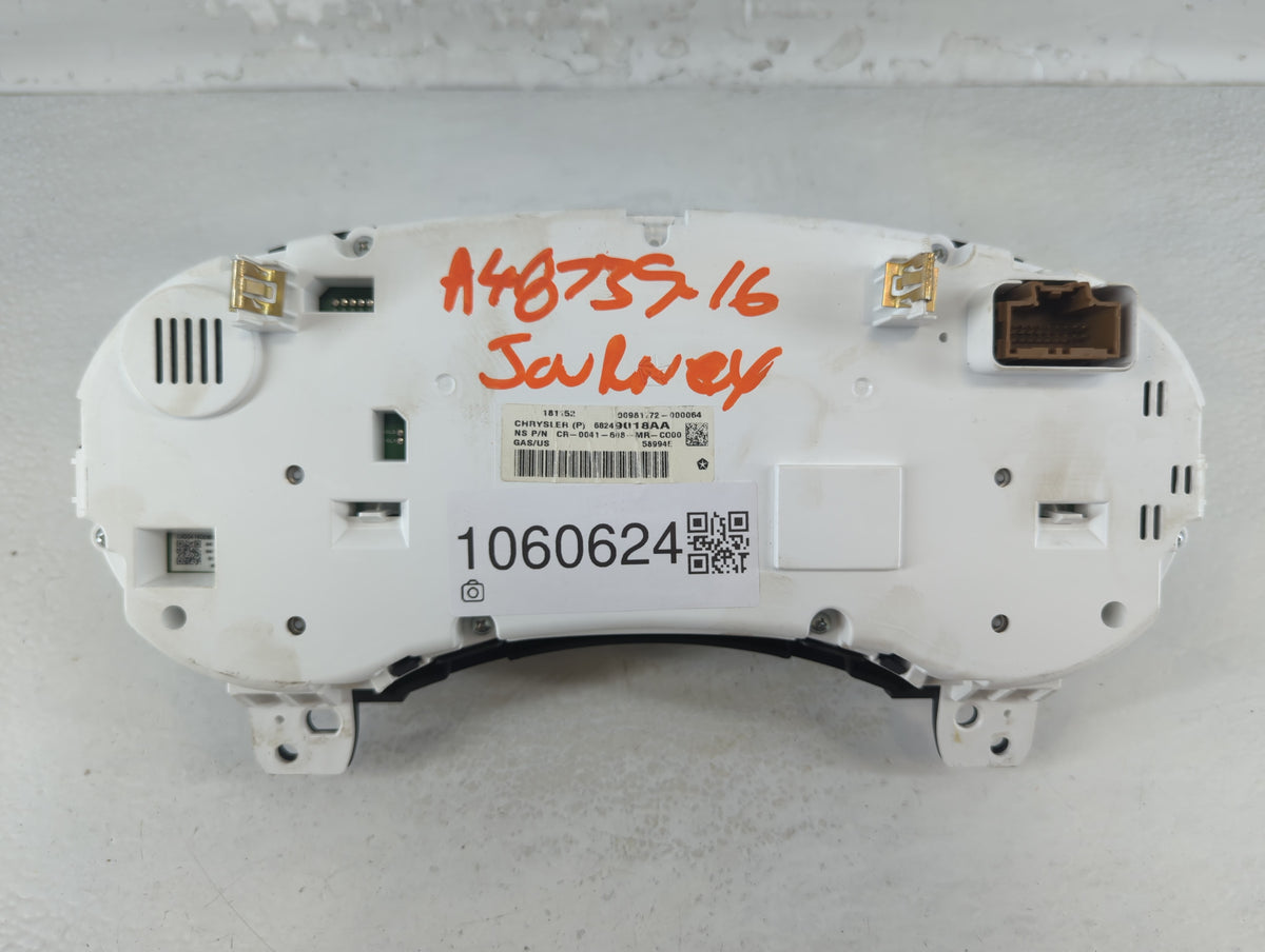 2015-2016 Dodge Journey Instrument Cluster Speedometer Gauges P/N:68249018AB 68249018AA Miles: Fits Fits 2015 2016 OEM Used