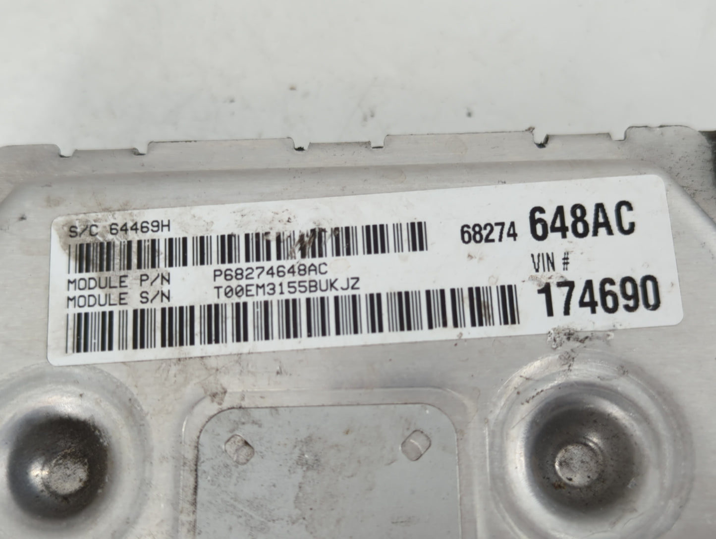 2016-2019 Dodge Journey PCM Engine Control Computer ECU ECM PCU OEM P/N:P68259135AA Fits Fits 2016 2017 2018 2019 OEM Used A