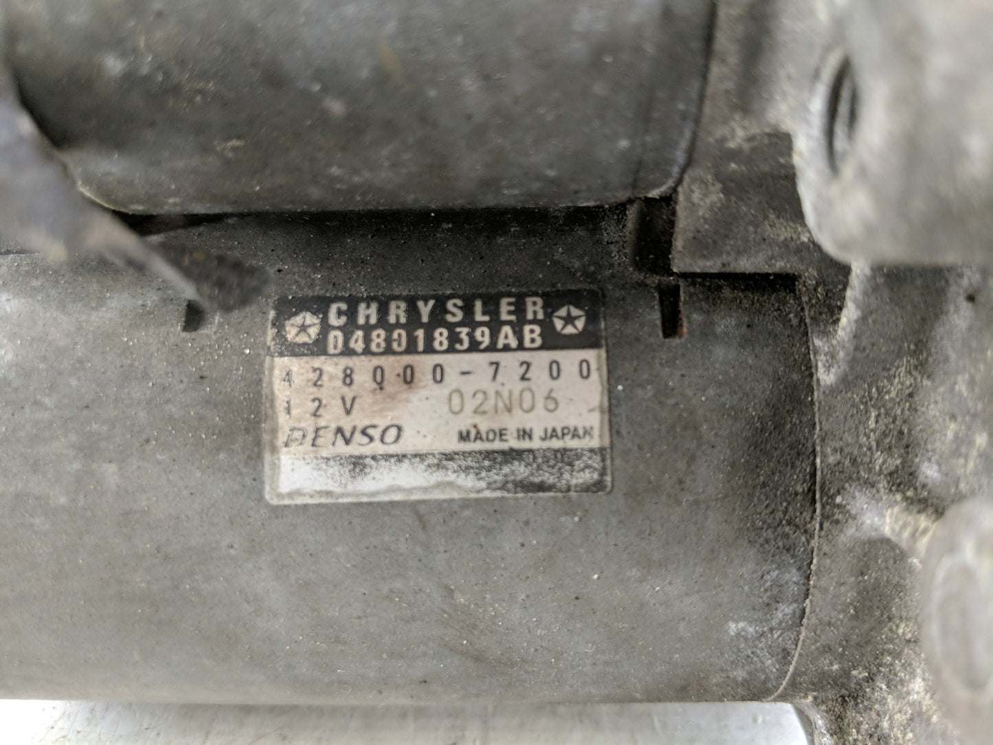 2011-2019 Dodge Journey Car Starter Motor Solenoid OEM P/N:428000-7200 Fits OEM Used Auto Parts - Oemusedautoparts1.com