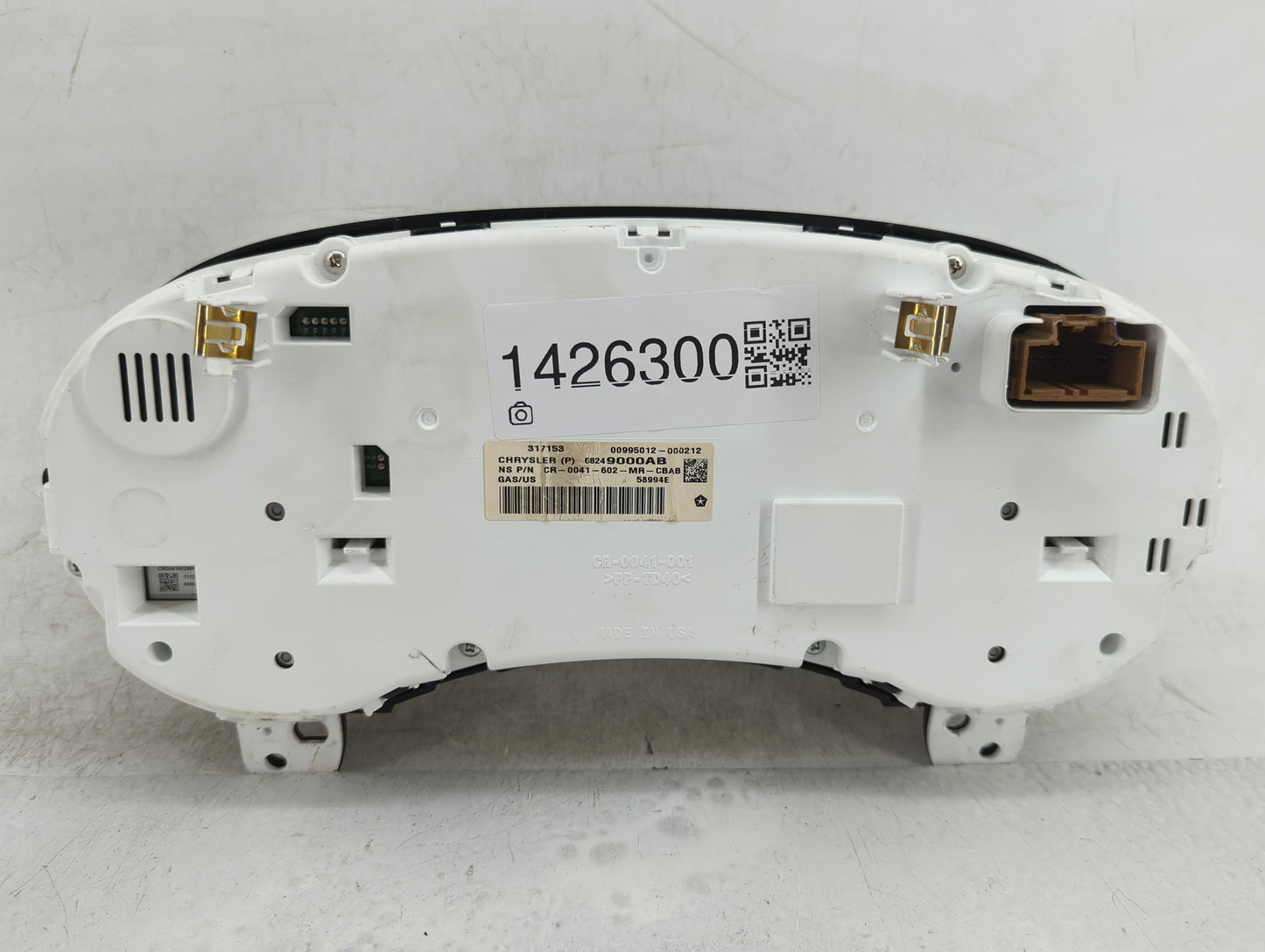 2016 Dodge Journey Instrument Cluster Speedometer Gauges P/N:68249000AB Fits OEM Used Auto Parts - Oemusedautoparts1.com