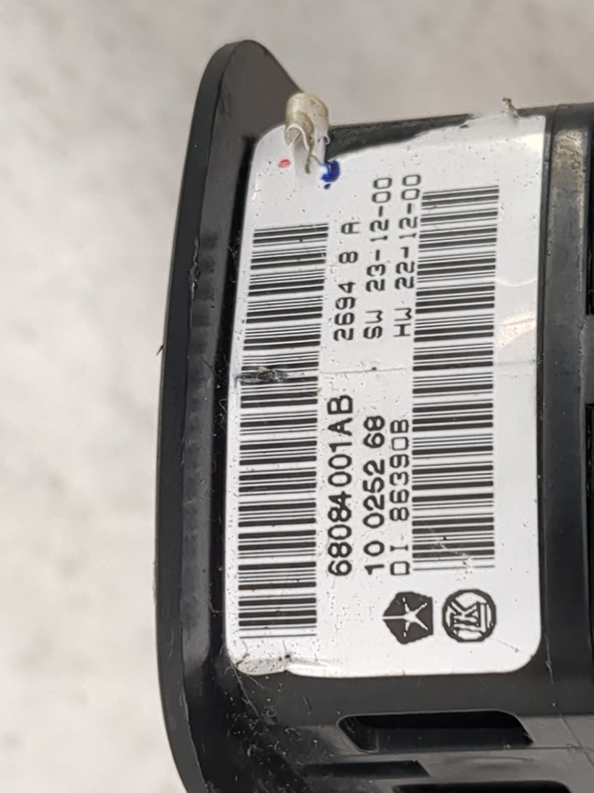 2016 Dodge Journey Master Power Window Switch Replacement Driver Side Left P/N:68084001AB Fits OEM Used Auto Parts - Oemused