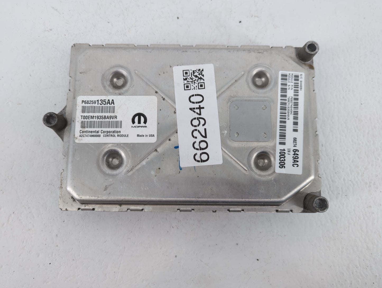 2016-2019 Dodge Journey PCM Engine Control Computer ECU ECM PCU OEM P/N:P68274649AC P68259135AA Fits Fits 2016 2017 2018 201