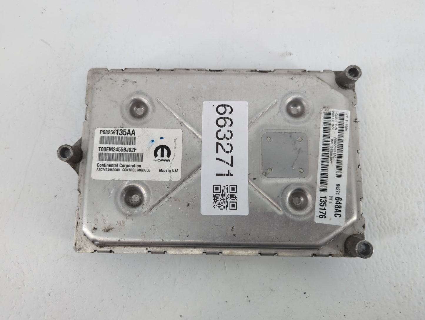 2016-2019 Dodge Journey PCM Engine Control Computer ECU ECM PCU OEM P/N:P68274648AC P68259135AA Fits Fits 2016 2017 2018 201
