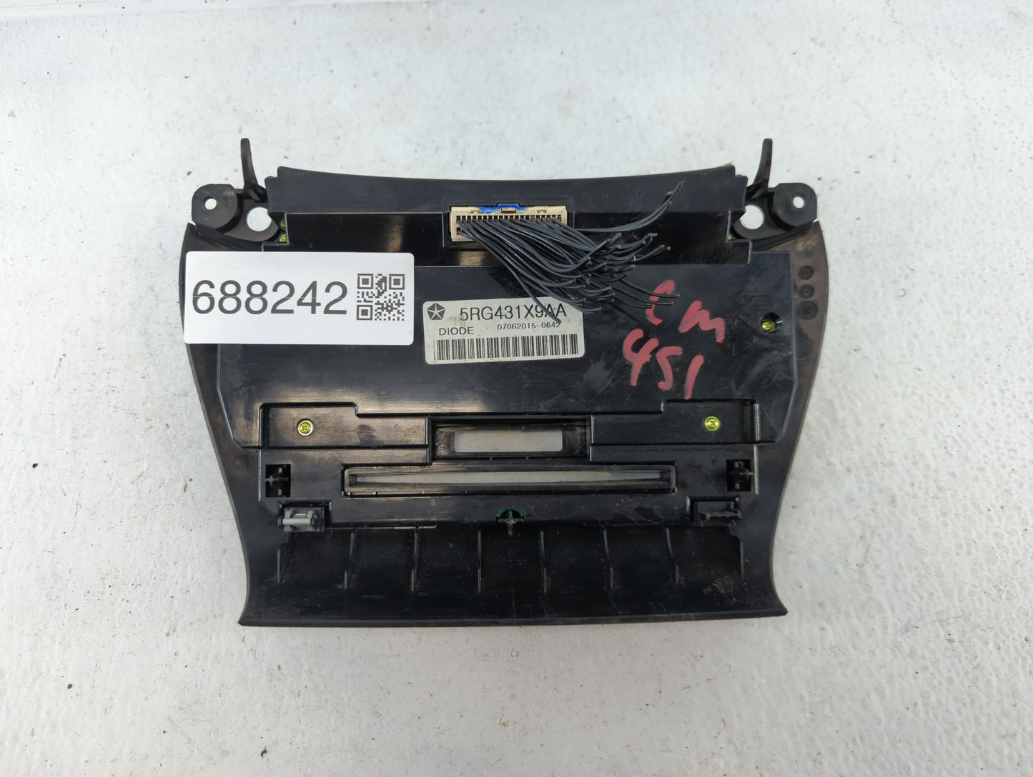 2016 Dodge Journey Climate Control Module Temperature AC/Heater Replacement P/N:07062015-0642 5RG431X9AA Fits OEM Used Auto