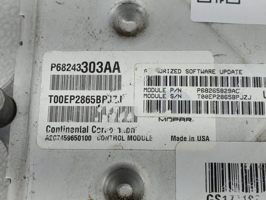 2016 Dodge Ram 1500 PCM Engine Control Computer ECU ECM PCU OEM P/N:P68243303AA Fits Fits 2017 2018 2019 2020 OEM Used Auto Parts