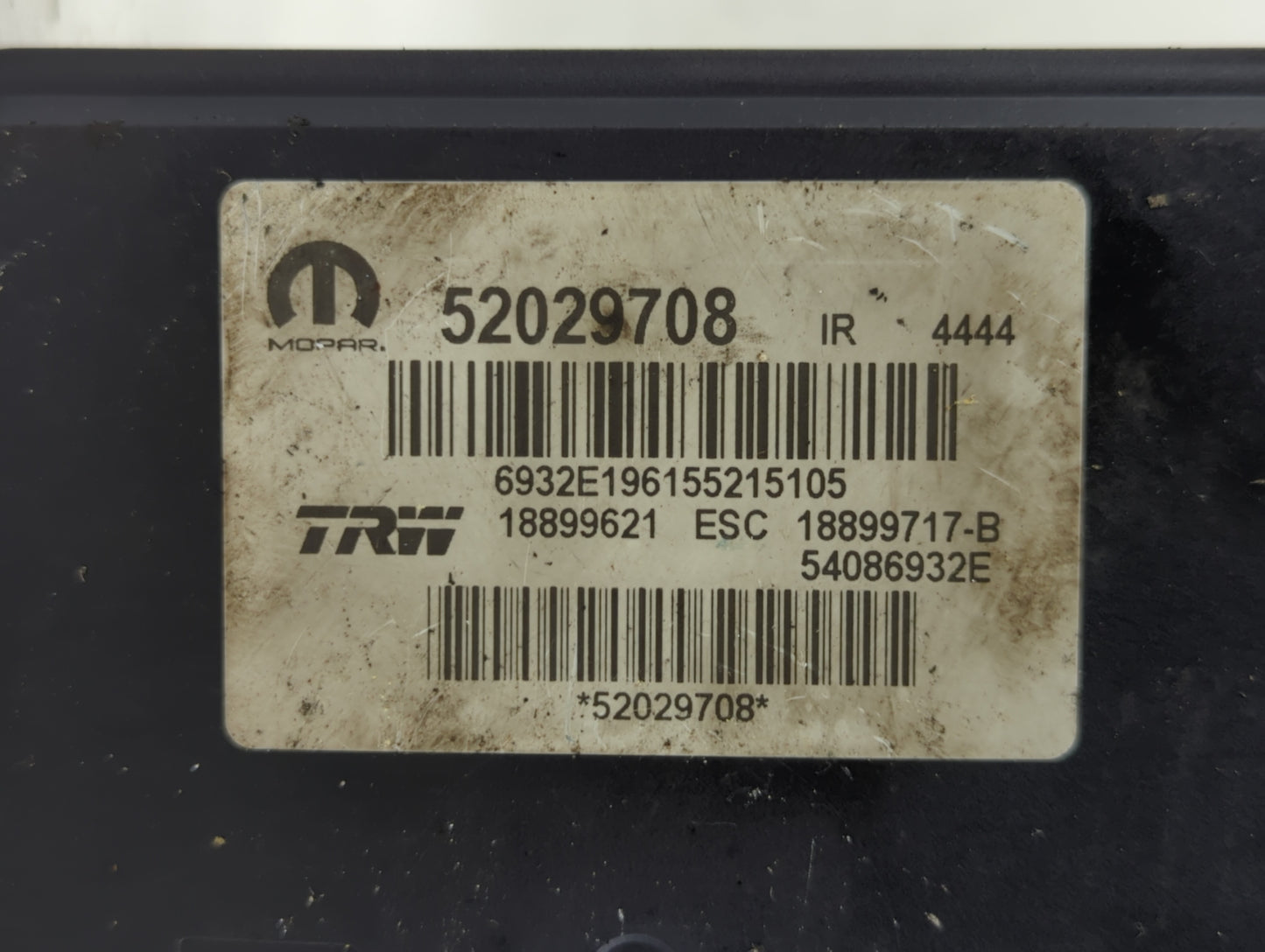 2016 Fiat 500 ABS Pump Control Module Replacement P/N:52029708 Fits OEM Used Auto Parts - Oemusedautoparts1.com