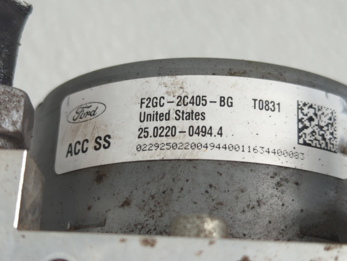 2015-2018 Ford Edge Anti-Lock Brake ABS Pump Module Actuator OEM P/N:F2GC-2C405-BG Fits Fits 2015 2016 2017 2018 OEM Used Au