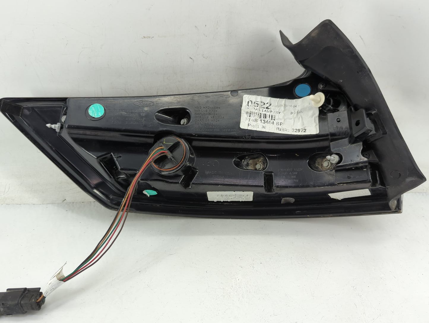 2015-2018 Ford Edge Tail Light Assembly Passenger Right OEM Fits Fits 2015 2016 2017 2018 OEM Used Auto Parts - Oemusedautop