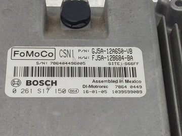 2015-2016 Ford Escape PCM Engine Control Computer ECU ECM PCU OEM P/N:0 261 S17 FJ5A-12A650-UC Fits Fits 2015 2016 OEM Used Auto Parts