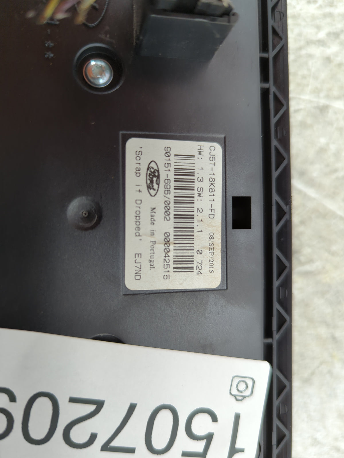 2016 Ford Escape Radio Control Panel Black 1507209 - Oemusedautoparts1.com