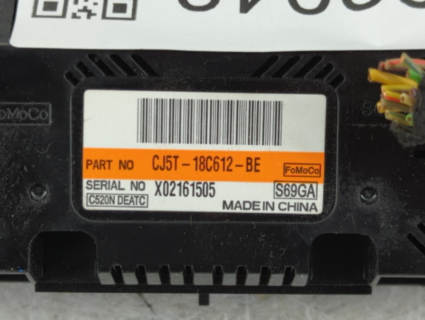 2015-2016 Ford Escape Climate Control Module Temperature AC/Heater Replacement P/N:CJ5T-18C612-BE Fits Fits 2015 2016 OEM Us