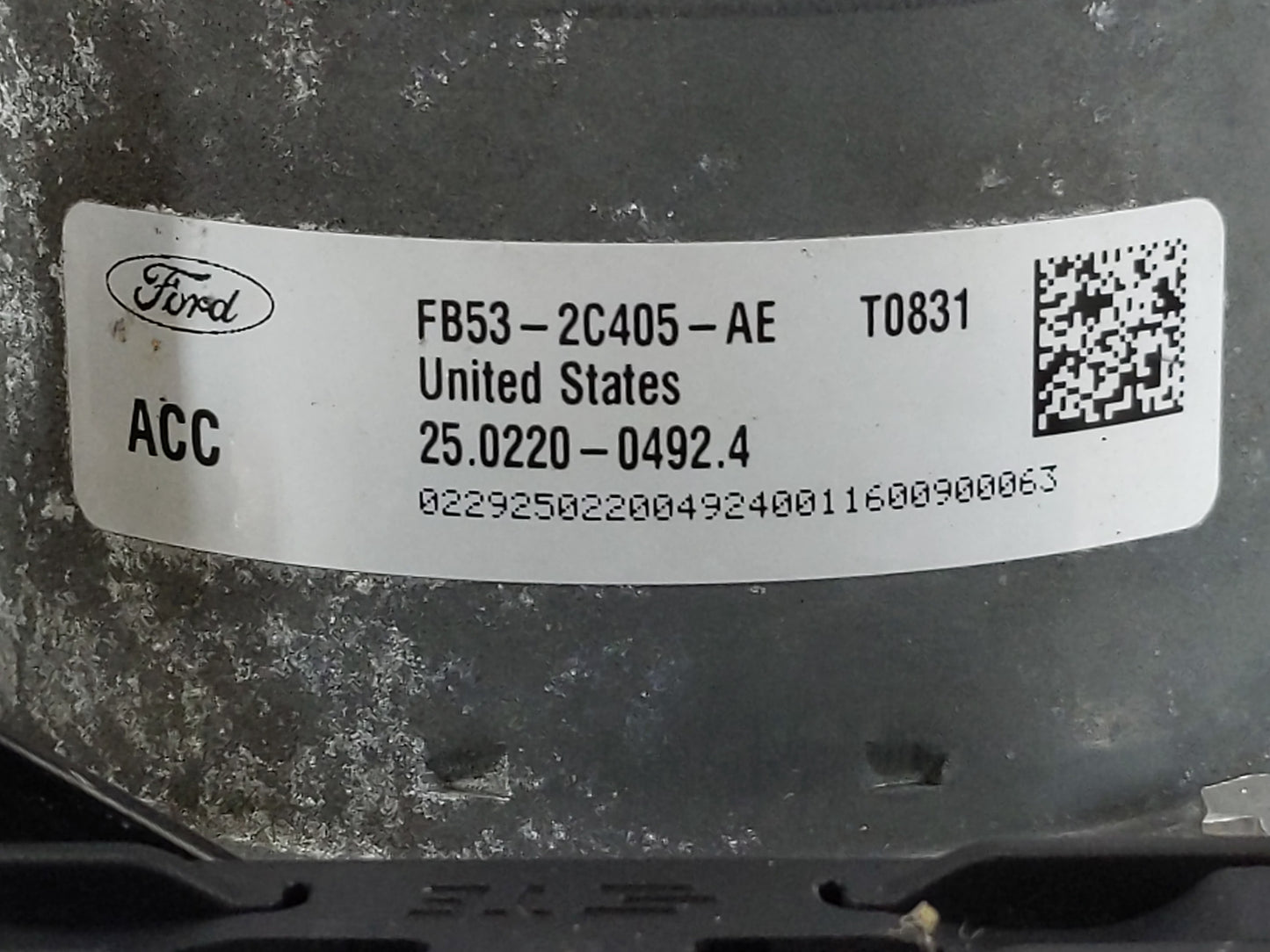 2016-2019 Ford Explorer Anti-Lock Brake ABS Pump Module Actuator OEM P/N:FB53-2C405-AE Fits Fits 2016 2017 2018 2019 OEM Use
