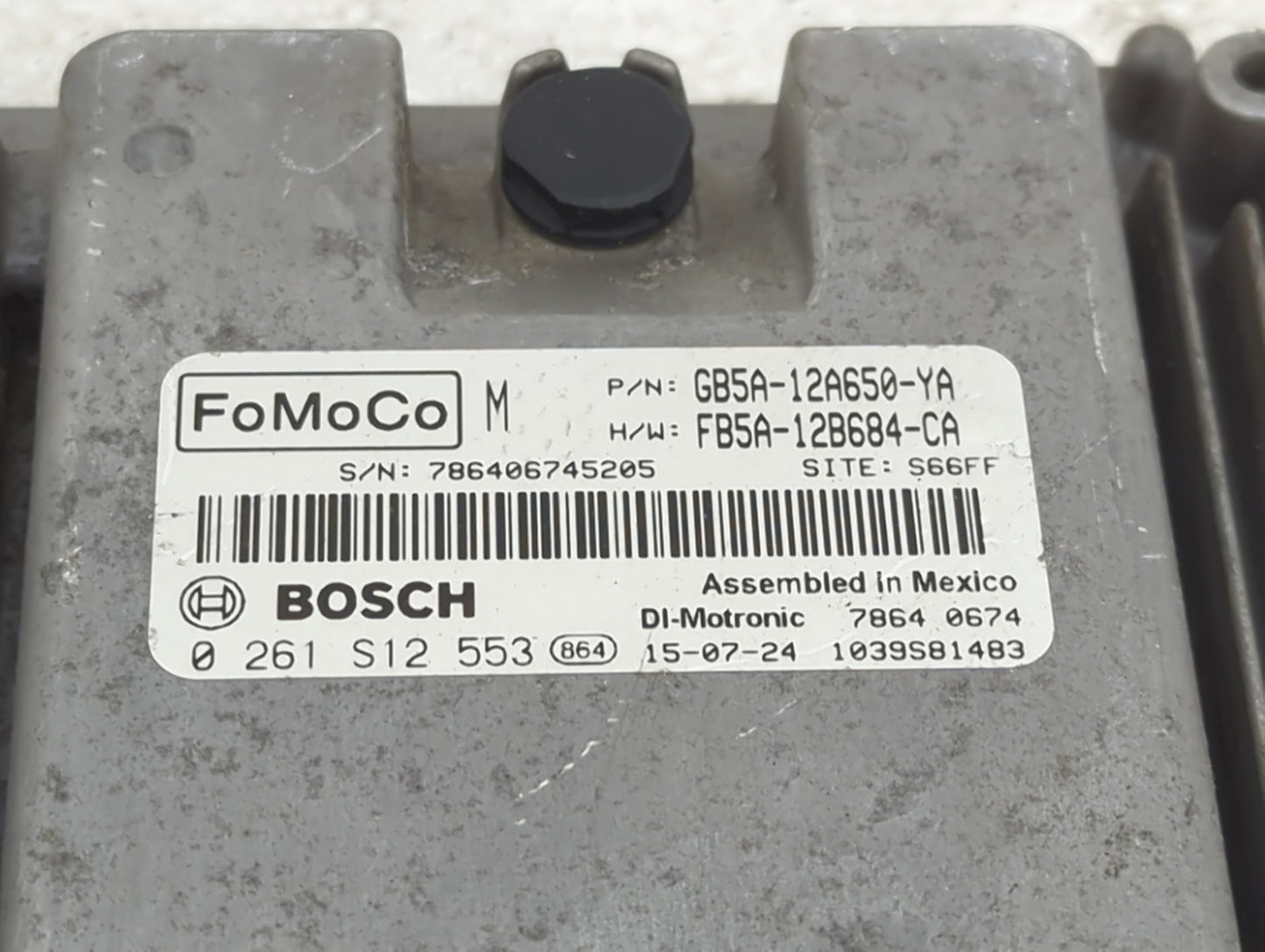 2016-2019 Ford Explorer PCM Engine Control Computer ECU ECM PCU OEM P/N:GB5A-12A650-YA FB5A-12B684-CA Fits OEM Used Auto Par