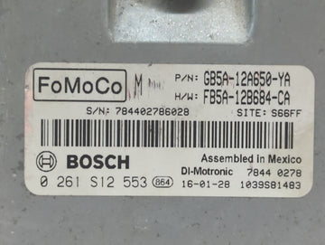 2016-2019 Ford Explorer PCM Engine Control Computer ECU ECM PCU OEM P/N:F2GA-12A650-BRB F2GA-12A650-BPC Fits OEM Used Auto Parts