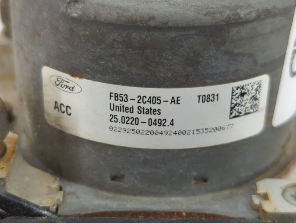 2016-2019 Ford Explorer Anti-Lock Brake ABS Pump Module Actuator OEM P/N:FB53-2C405-AE Fits Fits 2016 2017 2018 2019 OEM Use