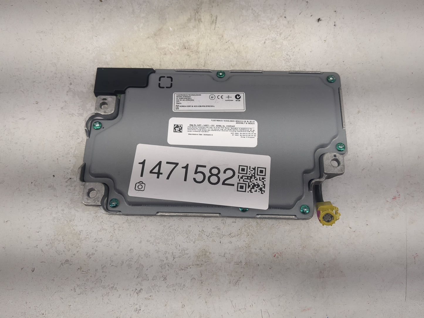 2016 Ford F-150 PCM Engine Control Computer ECU ECM PCU OEM P/N:GM5T-14G370-KL VV6RTAVP, FRDNB, SJ5T-14B571-CFC, VV6RTAVP Fi