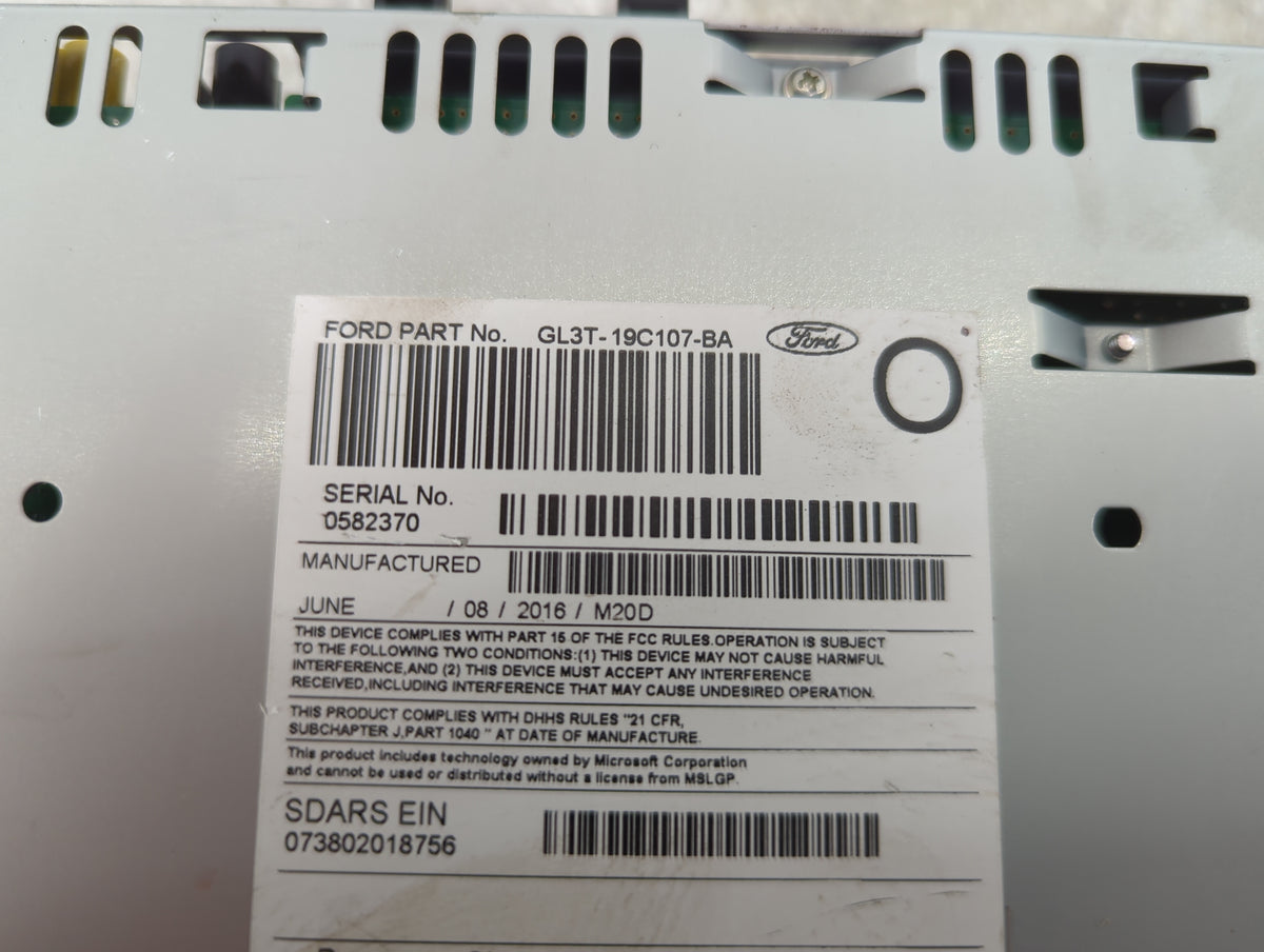 2016 Ford F150 Radio AM FM Cd Player Receiver Replacement P/N:PU-3640P-C GL3T-19C107-BA, GL3T-18E243-ABA Fits OEM Used Auto