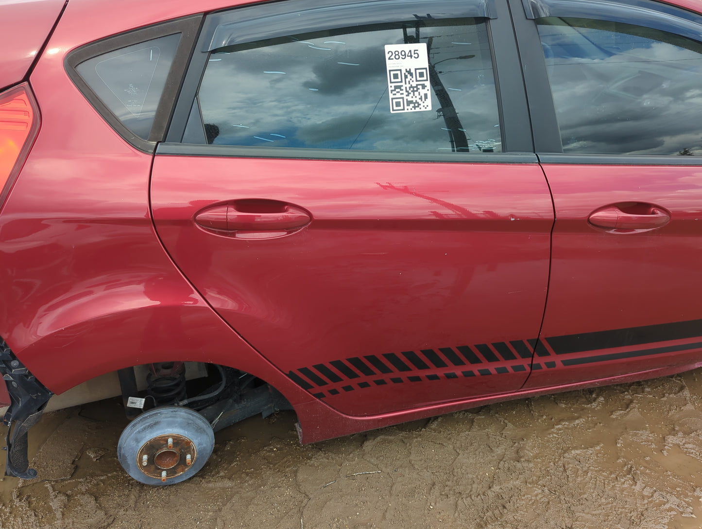 2016-2019 Ford Fiesta Passenger Rear Door Oem - Oemusedautoparts1.com