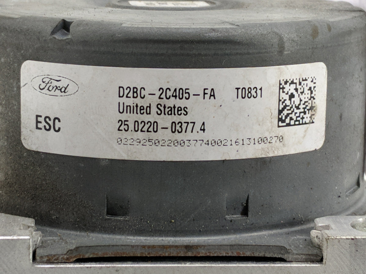 2014-2019 Ford Fiesta Anti-Lock Brake ABS Pump Module Actuator OEM P/N:D2BC-2C405-FA Fits Fits 2014 2015 2016 2017 2018 2019