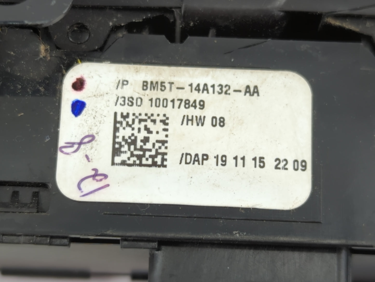 2016 Ford Focus Master Power Window Switch Replacement Driver Side Left P/N:BM5T-14A132-AA 1085502X Fits OEM Used Auto Parts