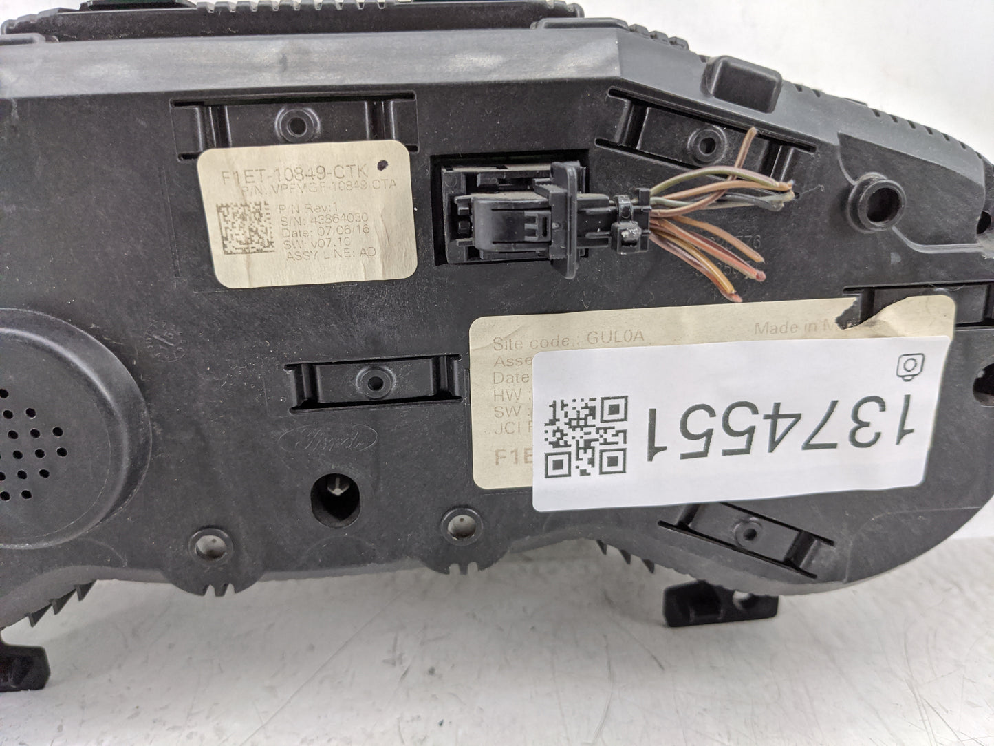 2016 Ford Focus Instrument Cluster Speedometer Gauges P/N:F1ET-10849-CTK Fits OEM Used Auto Parts - Oemusedautoparts1.com