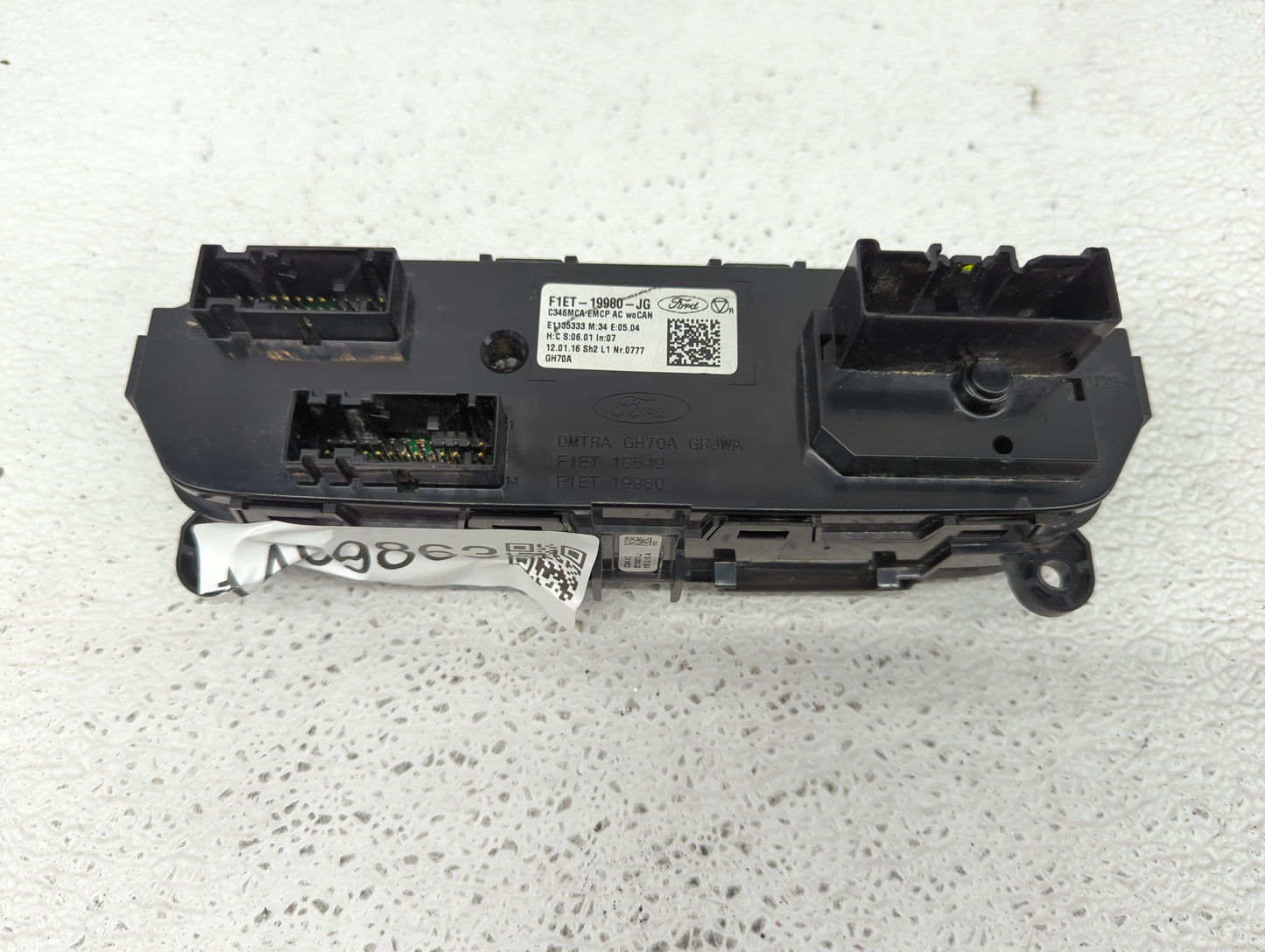 2015-2018 Ford Focus Climate Control Module Temperature AC/Heater Replacement P/N:F1ET-19980-JG Fits Fits 2015 2016 2017 201