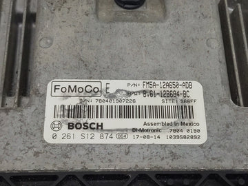 2013-2018 Ford Focus PCM Engine Control Computer ECU ECM PCU OEM P/N:FM5A-12A650-ADB 0 261 S12 874 Fits OEM Used Auto Parts