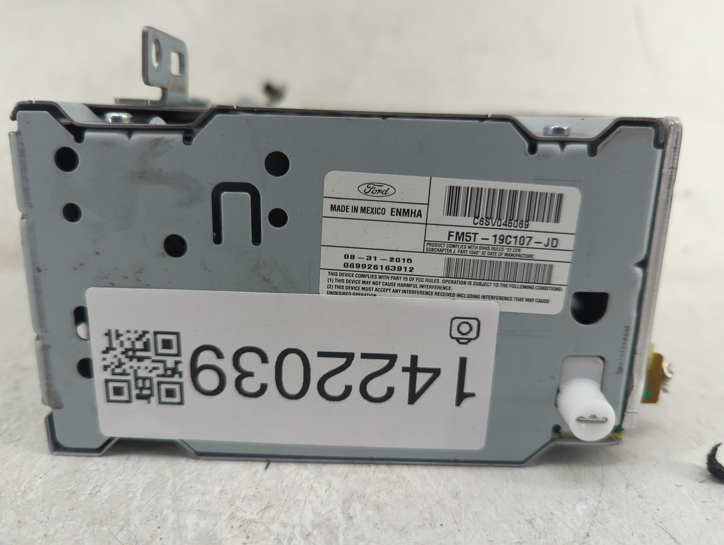 2016 Ford Focus Radio AM FM Cd Player Receiver Replacement P/N:FM5T-19C107-JD Fits OEM Used Auto Parts - Oemusedautoparts1.c