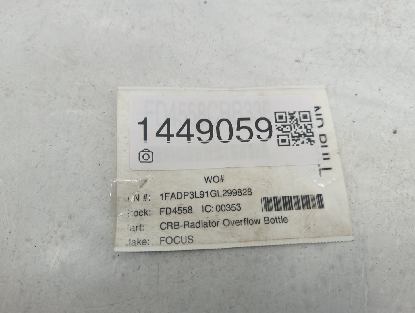 2016 Ford Focus Radiator Coolant Overflow Expansion Tank Bottle - Oemusedautoparts1.com
