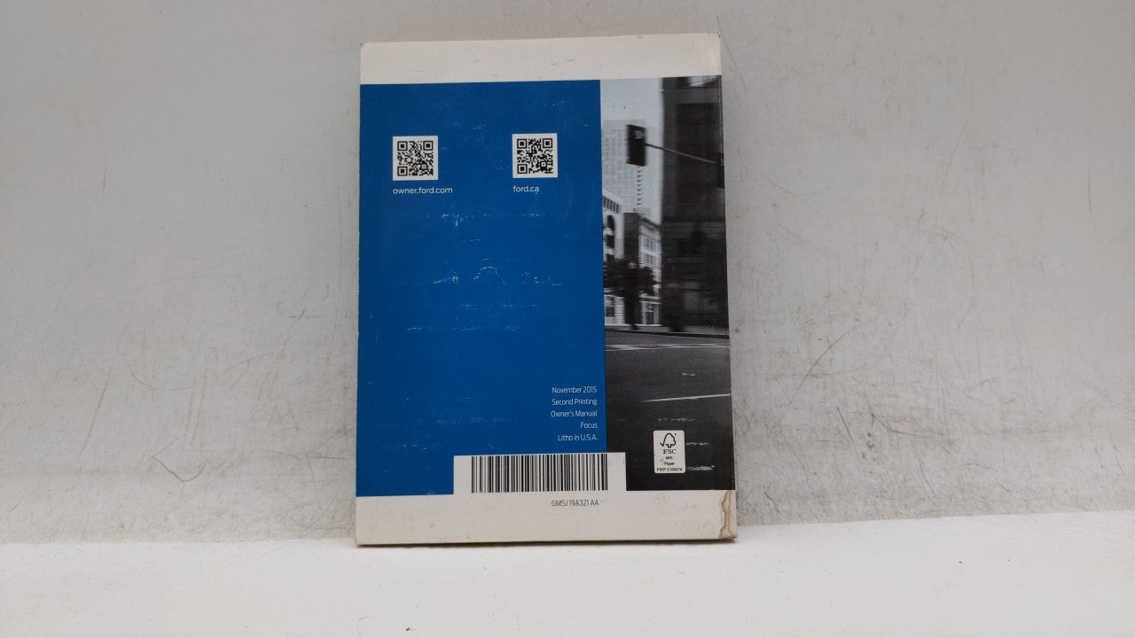 2016 Ford Focus Owners Manual Book Guide OEM Used Auto Parts - Oemusedautoparts1.com