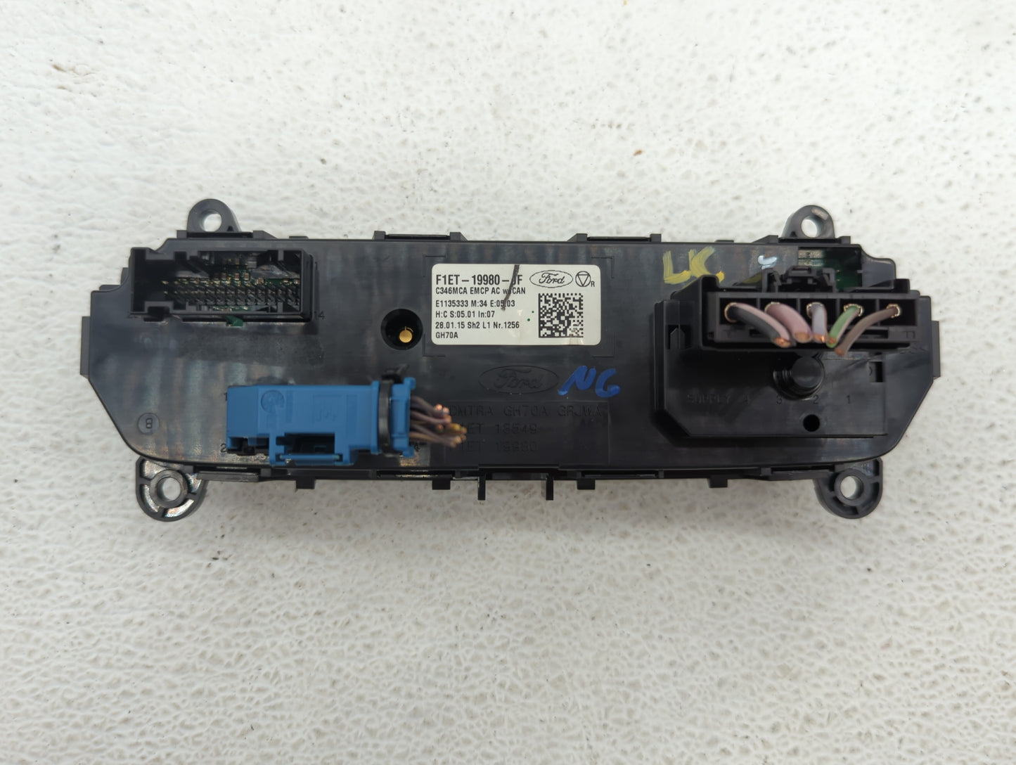 2015-2018 Ford Focus Climate Control Module Temperature AC/Heater Replacement P/N:F1ET-19980-JG F1ET-19980-JJ Fits OEM Used