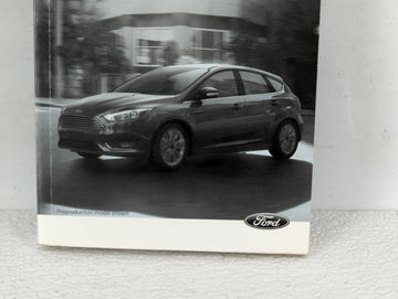 2016 Ford Focus Owners Manual Book Guide OEM Used Auto Parts