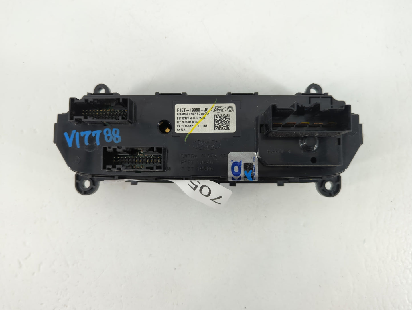 2015-2018 Ford Focus Climate Control Module Temperature AC/Heater Replacement P/N:F1ET-19980-JG Fits Fits 2015 2016 2017 201