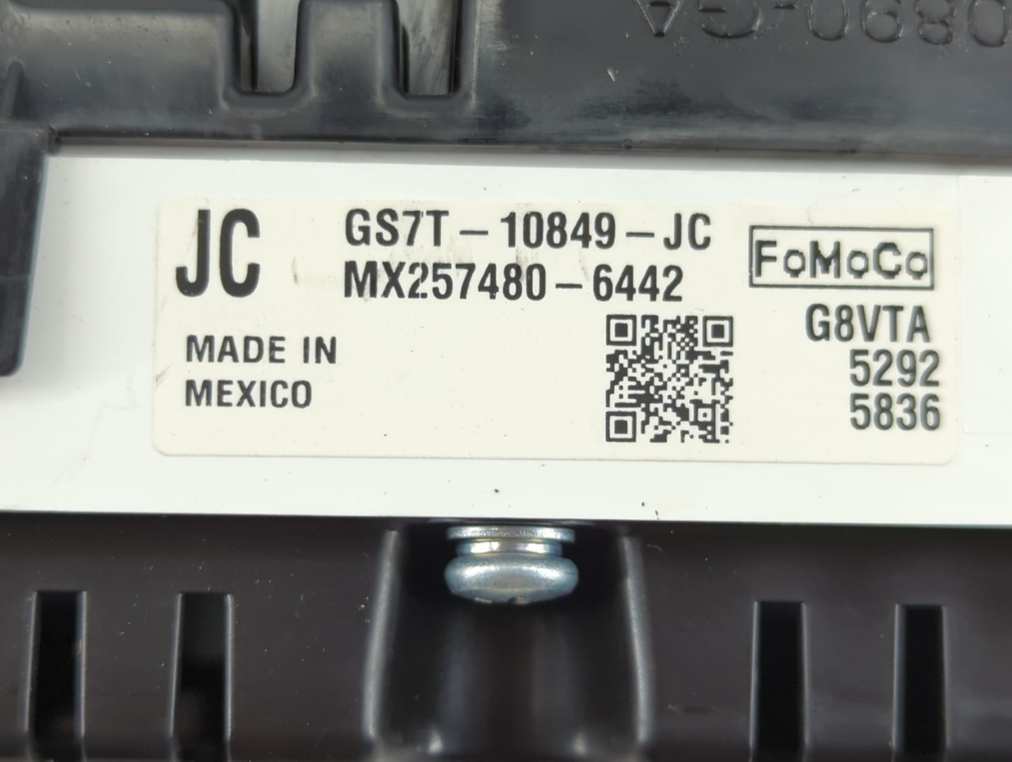 2016 Ford Fusion Instrument Cluster Speedometer Gauges P/N:MX257480-6442 GS7T-10849-JC Fits OEM Used Auto Parts - Oemusedaut