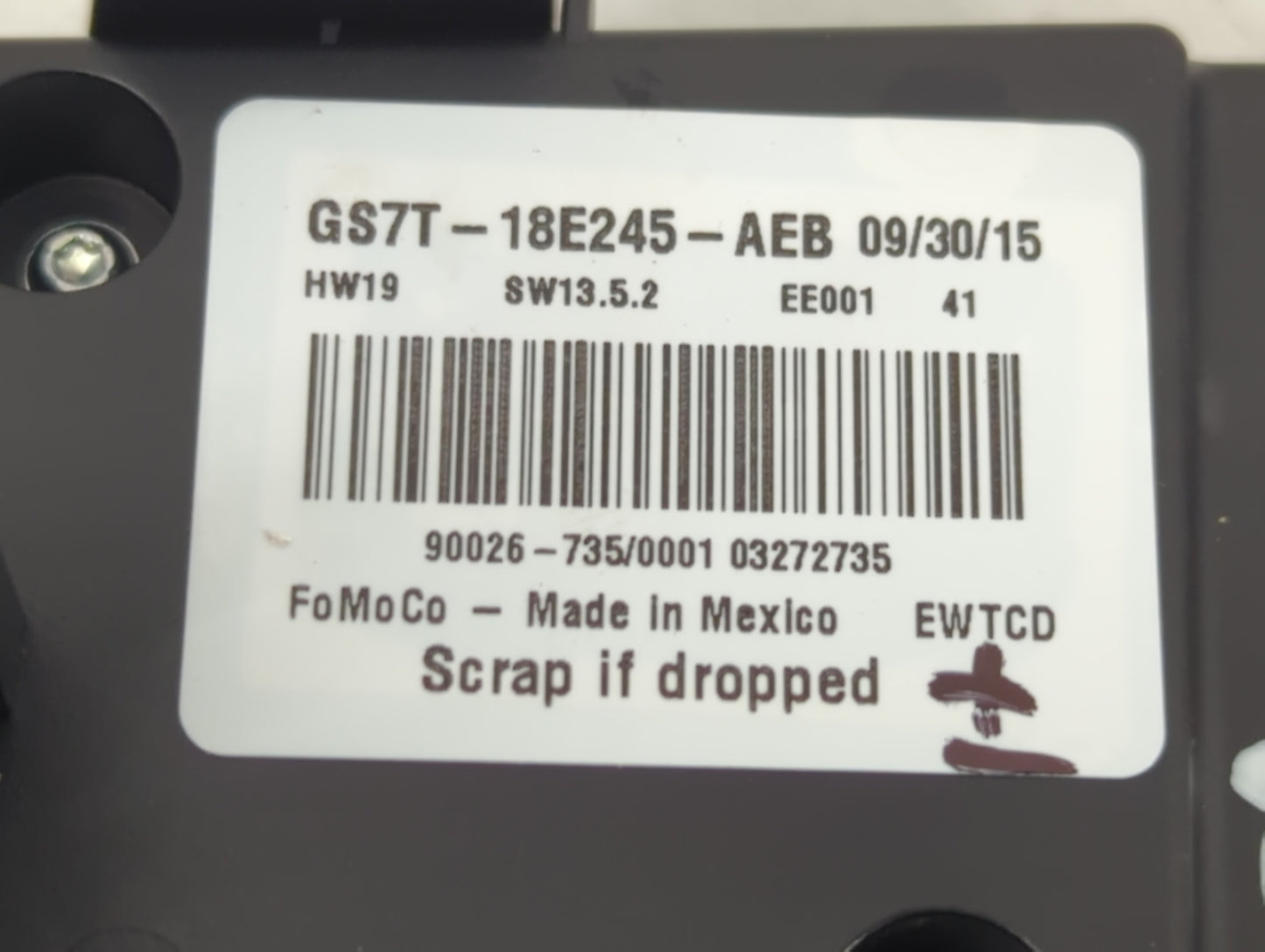 2016-2020 Ford Fusion Radio AM FM Cd Player Receiver Replacement P/N:GS7T-18E245-AEB Fits Fits 2016 2017 2018 2019 2020 OEM
