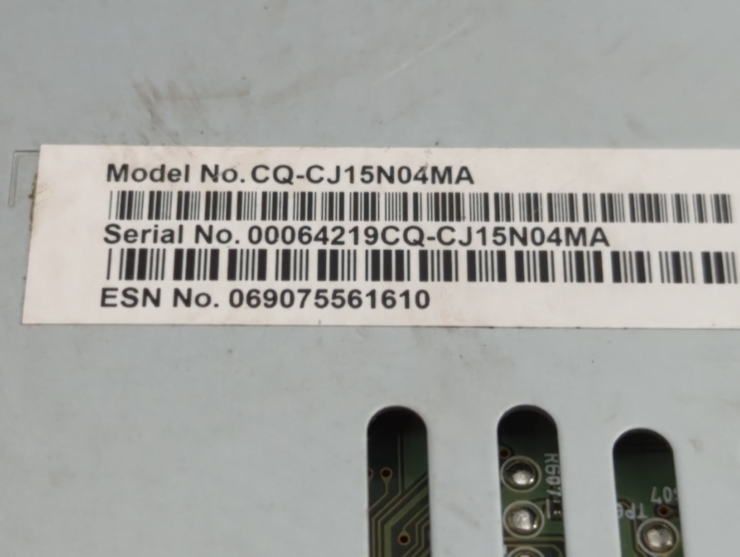 2016 Ford Fusion Radio AM FM Cd Player Receiver Replacement Fits OEM Used Auto Parts - Oemusedautoparts1.com