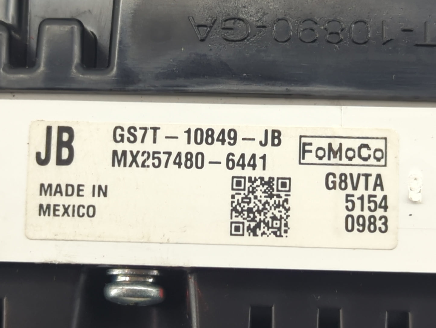 2016 Ford Fusion Instrument Cluster Speedometer Gauges P/N:GS7T-10849-JB Fits OEM Used Auto Parts - Oemusedautoparts1.com
