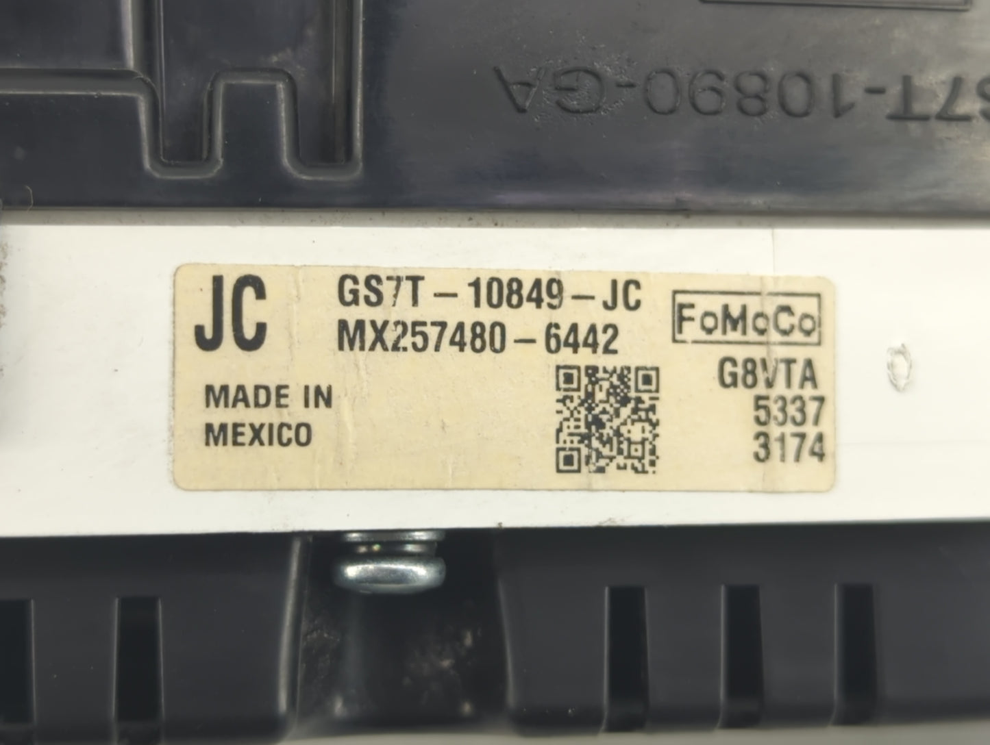 2016 Ford Fusion Instrument Cluster Speedometer Gauges P/N:GS7T-10849-JC Fits OEM Used Auto Parts - Oemusedautoparts1.com
