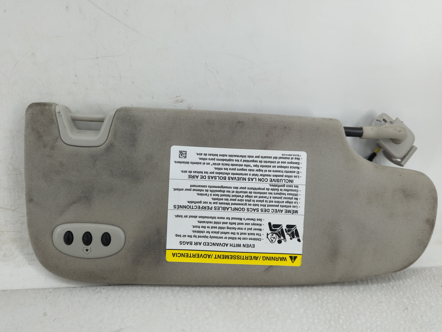 2015-2016 Ford Fusion Sun Visor Shade Replacement Passenger Right Mirror Fits Fits 2015 2016 OEM Used Auto Parts - Oemusedau