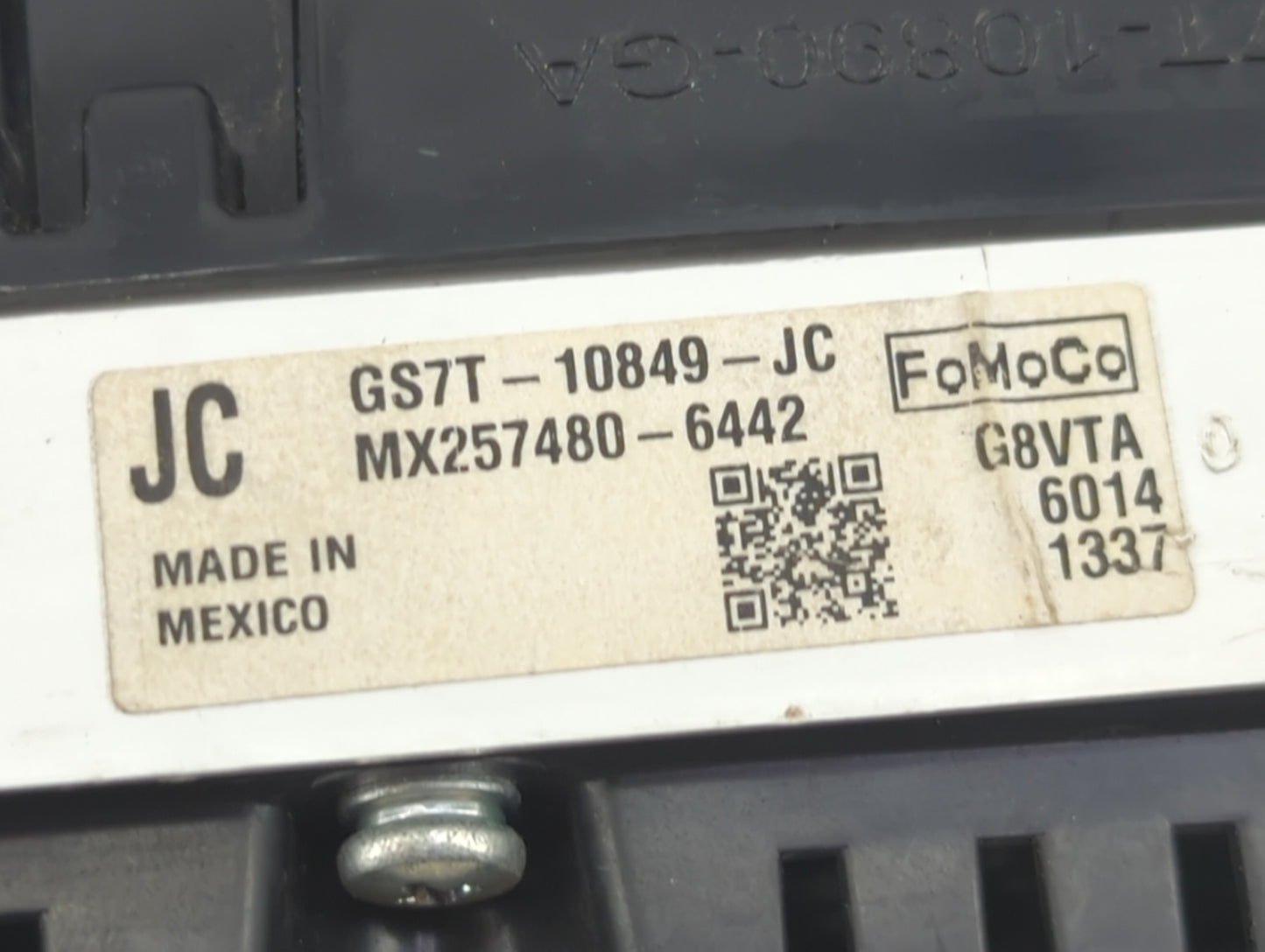 2016 Ford Fusion Instrument Cluster Speedometer Gauges P/N:GS7T-10849-JC MX257480-6442 Fits OEM Used Auto Parts - Oemusedaut