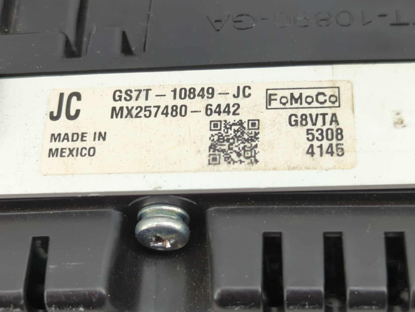2016 Ford Fusion Instrument Cluster Speedometer Gauges P/N:GS7T-10849-JC MX257480-6442, GS7T-10890-GA Miles: Fits OEM Used A