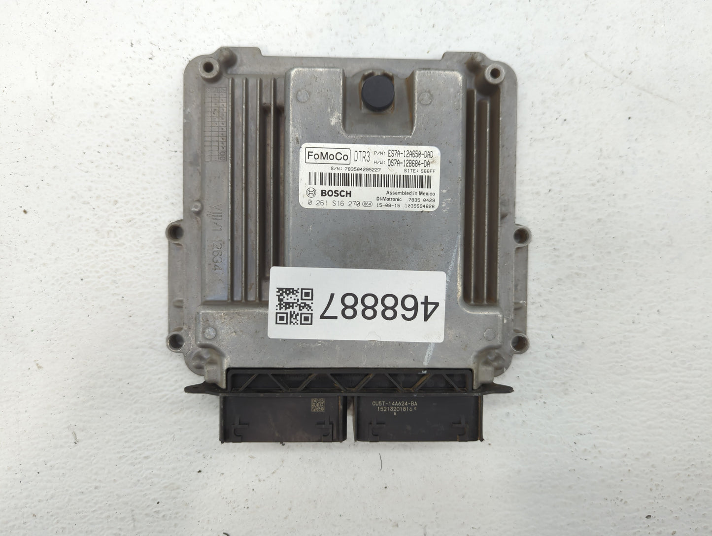 2014-2016 Ford Fusion PCM Engine Control Computer ECU ECM PCU OEM P/N:ES7A-12A650-CK DS7A-12B684-DA Fits Fits 2014 2015 2016