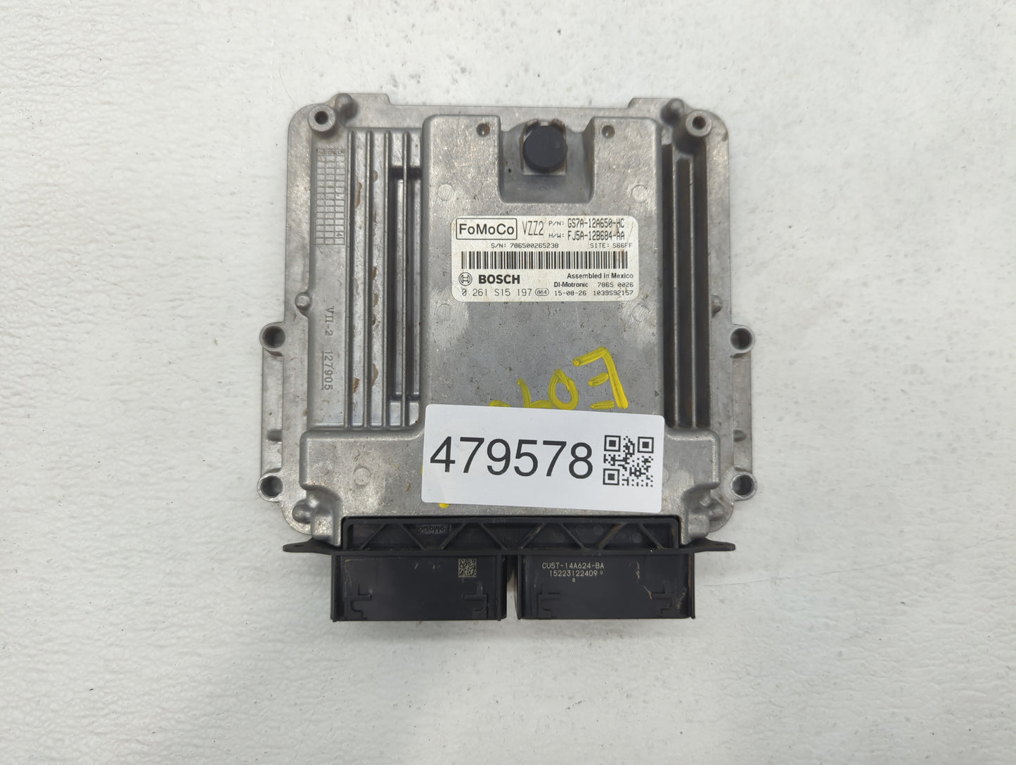 2016 Ford Fusion PCM Engine Control Computer ECU ECM PCU OEM P/N:GS7A-12A560-HC GS7A-12A560-HD, GS7A-12A650-KC Fits OEM Used
