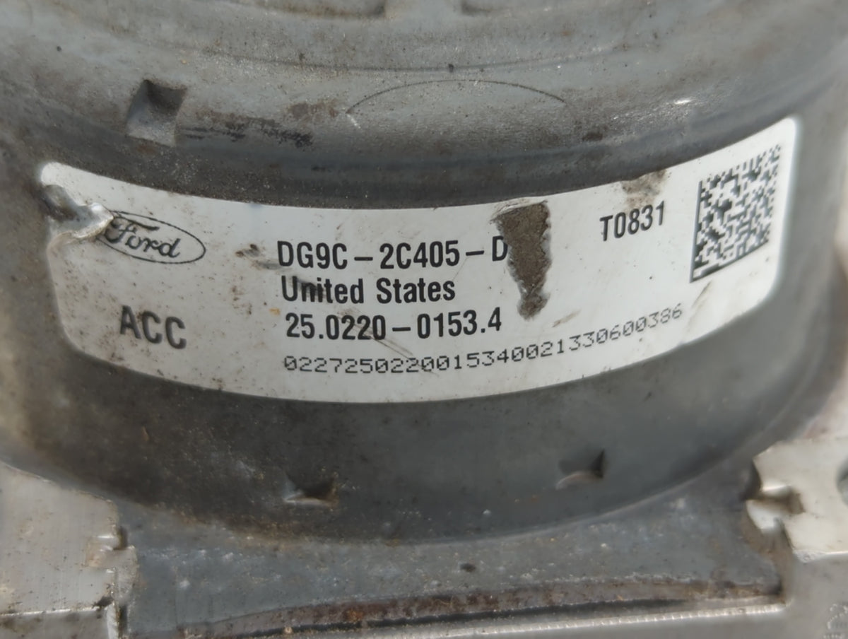 2014-2016 Ford Fusion Anti-Lock Brake ABS Pump Module Actuator OEM P/N:DG9C-2C405-D EG9C-2C405-AG Fits Fits 2014 2015 2016 O