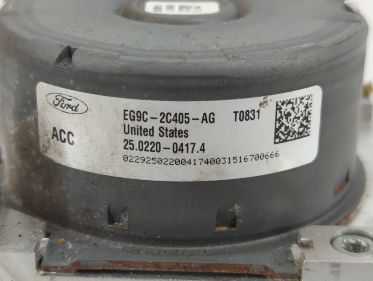 2014-2016 Ford Fusion Anti-Lock Brake ABS Pump Module Actuator OEM P/N:EG9C-2C405-AG Fits Fits 2014 2015 2016 OEM Used Auto