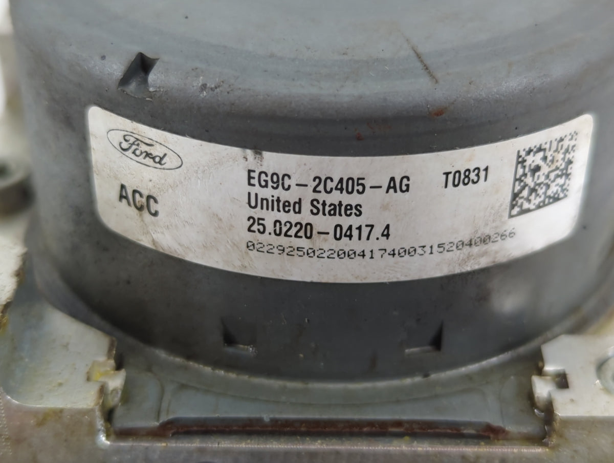 2014-2016 Ford Fusion Anti-Lock Brake ABS Pump Module Actuator OEM P/N:EG9C-2C405-AG Fits Fits 2014 2015 2016 OEM Used Auto