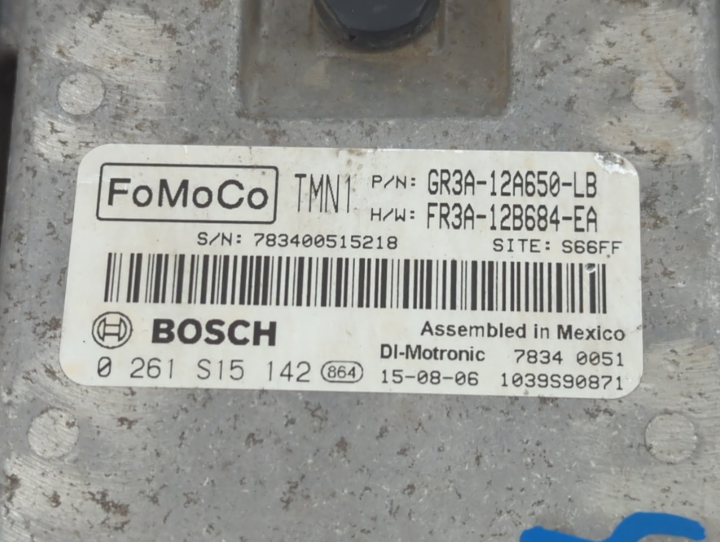 2015-2020 Ford Mustang PCM Engine Control Computer ECU ECM PCU OEM P/N:GR3A-12A650-LB Fits Fits 2015 2016 2017 2018 2019 202
